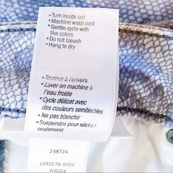 Paige Verdugo Ankle Jeans in Gray Animal Print - Picture 11 of 12